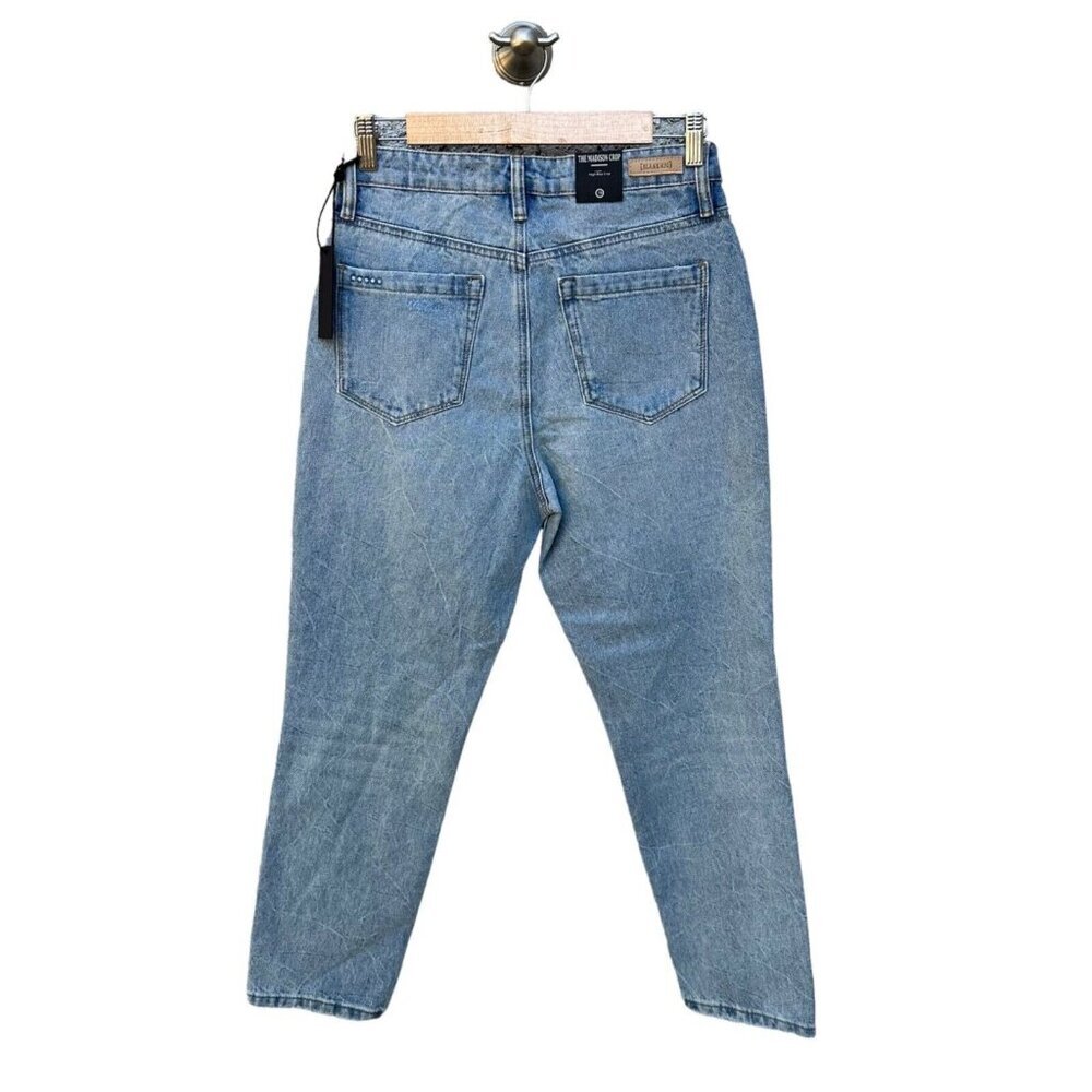 Blank NYC Women's Straight Leg Jeans - Light Blue Button Fly - Picture 3 of 7